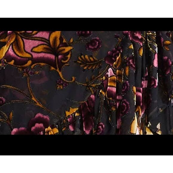 Betsy Johnson burnout velvet wrap dress - Picture 6 of 6